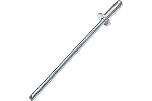 AERZETIX - Set di 100 rivetti ciechi standard Ø2.4x6mm alluminio/acciaio - DIN 7337 A - rivetto pop a rottura stelo - C48088