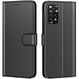 New&Teck Handyhülle für Xiaomi Redmi Note 11 Hülle, für Xiaomi Redmi Note 11S Hülle Schutzhülle Premium PU/TPU Lederhülle Fli