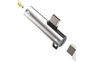 ZOYUZAN Sdoppiatore Jack 3,5 Type C per Iphone 15 Adattatore USB C Cuffie Caricatore Auricolari Cavo Aux Compatibile con Samsung per Apple Pro Max Plus per iPad Pro Type-C Ricarica Rapida Caricabatterie Cavi