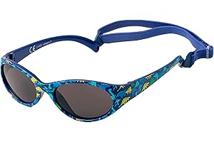Kiddus Lunettes de Soleil pour Fille, Garçon. Entre 2 et 6 ans. Super Flexibles. Bande Élastique Réglable. 100% Protection Solaire UV400. Garantie à VIE!