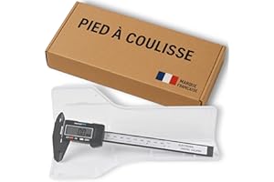 Pied a Coulisse Numerique 15 Cm [MARQUE FRANCAISE] Boîte De Rangement Et Pile Incluses Takit