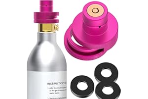 Euakee Adaptador rápido de CO2 dividido, adaptador de conexión rápida para máquina de agua con gas de soda, conexión de cilindro de CO2 original con TR21-4, compatible con T/A/D