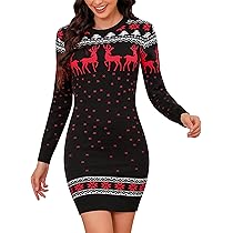 VICHYIE Sexy elegante damesjurk mock hals bodycon mini-jurk lange mouwen kort strak nauwsluitende jurken, rood, S