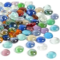 Pierres Lumineuses Solaires – Lot De 300 – Diamètre 1cm – Décoration Jardin, Aquarium, Intérieur – Multicolores