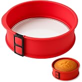 CHEFZOCO Round Cake Mould, Cake Mould, Cake Mould, Cake Mould, Cake Mould, 230 &deg;C Resistant, Removable, Internal Diameter 24