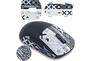 Hyekic Antypoślizgowa taśma do myszy pasuje do bezprzewodowej myszy Logitech G Pro, odporna na pot, łatwa w aplikacji, samoprzylepna konstrukcja, profesjonalny zestaw do ulepszenia myszy