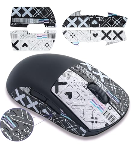 Razer Mouse Grip Tape voor Razer Basilisk Ultimate, Basilisk V2 Basilisk X Hyperspeed (Anti-slip grip tape, Zelfklevend ontwerp, pre-cut) Zwart