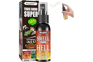 MagiSel Topbashgo Spray Qui PUE Le Caca, Spray Qui PUE, Smell from Hell, Smell from Hell Spray, Jouets Délicates Grands Cadeaux pour Péter Enfants Et Adultes (Odeur d'enfer)