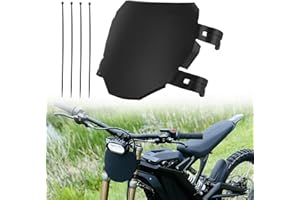 BIUGERCN Motorcycle Front Number Plate,Front License Plate Universal for surron Light Bee X/L1e Talaria mx4 sx crf yz yzf E-bike Motocross Black