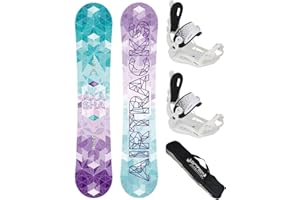 Airtracks Snowboard Set/Akasha Snowboard da donna + attacchi Savage W + borsa SB /144 147 150 153 / cm