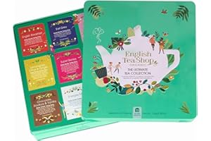 GENERICO English Tea Shop Caja de regalo de té e infusión | 72 sobres surtidos | Tés de hierbas y juego de té orgánicos de Sri Lanka | Set de Infusiones de Regalo y Tés de Hierbas