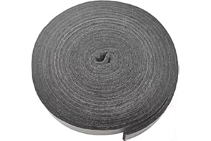 FUNVALLEY SURPERFECT BBQ Gasket Self Stick Smoker Seal,High Temp Grill Gasket Replacement Fit Big Green Egg Char-Griller Auto-Kamado Akron Grill,Smoker Gasket Tape Self Stick Felt 4.5m Long, 2.2cm Wide, 0.4cm Thick