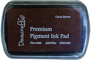Dovecraft Tampón de Tinta, plástico, marrón Cacao, 8.5 x 2 x 6 cm, Multicolor, Talla única