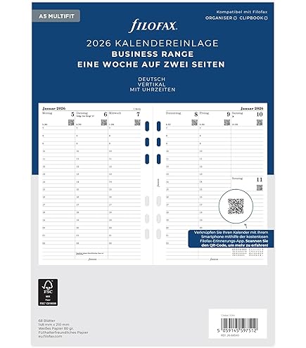 Filofax Organizer Botanical A5 Organiser Mint 2026