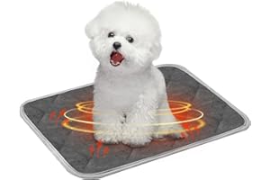 Chumix Tappetino Autoriscaldante per Gatti e Cani, Coperta Riscaldante Domestici Animali, Eco-Friendly Antiscivolo, Coperta Termica lavabile Antiscivolo Cane (M 45X60 cm)