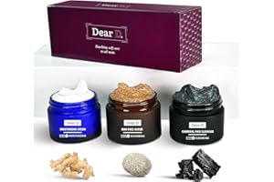 DEAR D. Dear D Box Kit Skincare Per Il Viso Excelsior | 3 Step Routine Con Face Wash, Scrub Viso, Crema Idratante | Set Creme Uomo Regalo Made In Italy