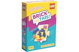 BEZZERWIZZER Asmodee Brick Like This! The Official LEGO Party Game - A fast, fun, building game for families, kids, teens, adults – Play in 15mins, with 2-8 Players, Ages 7+, English Version