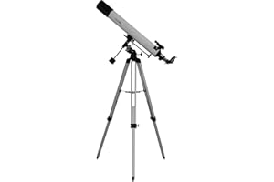 Zoomion Apollo 80/900 EQ Telescopio per Bambini e Principianti in Astronomia - Set di telescopi a rifrazione con treppiede, oculari, mirino