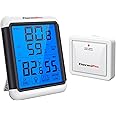 ThermoPro TP65 Digital Wireless Hygrometer Indoor Outdoor Thermometer Wireless Temperature and Humidity Monitor with Touchscr