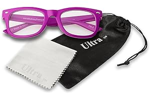 UltraByEasyPeasyStore Childrens Classic Clear Lens Glasses Frames Boys Girls Kids Costume Fancy Dress