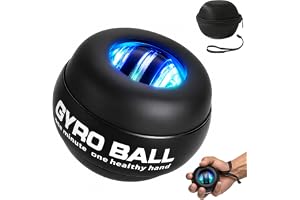 BeSokar Gyroball, handledsträningsboll, 5-stegs motstånd/ljusstyrning, gyroskopisk underarmstränare, för att stärka armar, fingrar, handleder