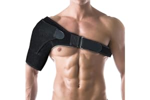 MOMTEND Shoulder Support, Adjustable Shoulder Brace for Men Women Shoulder Strap Support for Relief Pain Dislocated Joints Muscle Pain Relief Frozen Arm Arthritis Sprain Rotator Cuff,Fits Left and Right