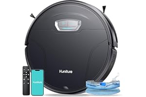 HONITURE Robot Aspirador y Fregasuelos, 4500Pa Succión Ultra Fuerte, G20 Pro Robot Aspirador con Auto Carpet Boost, Alexa/WiF