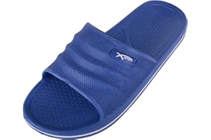 ABSOLUTE FOOTWEAR Mens Slip On Pool/Beach/Shower/Holiday Sandals/Flip Flops/Shoes