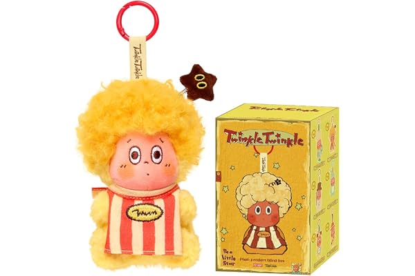 POP MART Twinkle Twinkle Be a Little Star Series - Plush Pendant Pop d’Action Figurines Anime de Jouet Figure à Collectionner Cadeaux Créatifs 1PC