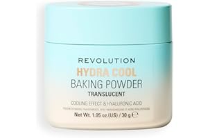 REVOLUTION BEAUTY LONDON Revolution, Hydra Cool polvo suelto fijador, efecto refrescante con ácido hialurónico, vegano y libre de crueldad, 30 g