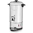 Swan SWU10L Catering Urn with Automatic Temperature Control, Drip Tray, 10L, 1600W, Stainless Steel, Silver