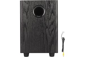 LAZMIN112 Passive Subwoofer, 150W High Power Passive Subwoofer, Home Audio Subwoofers, with 40mm Machine Base, for Home Theater Stereo System, 6.5 Inch, Black