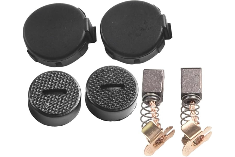 Premium Carbon Brushes with Holder and Cap for Makita CB430 BHP460 BHR200 BGA452 Grinders and Cordless Drills, Compatible with 6237DWDE 6349D 8444D 4331D Models, Type 4