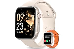 SWGOTA Montre Connectée Femme avec Appel Bluetooth 5.3, 1.85" HD Smartwatch avec 3 Bracelets, 24H Fréquence Cardiaque Sommeil SpO2, 120+ Modes Sport, Fonction Féminine, IP68 Android iOS Gris