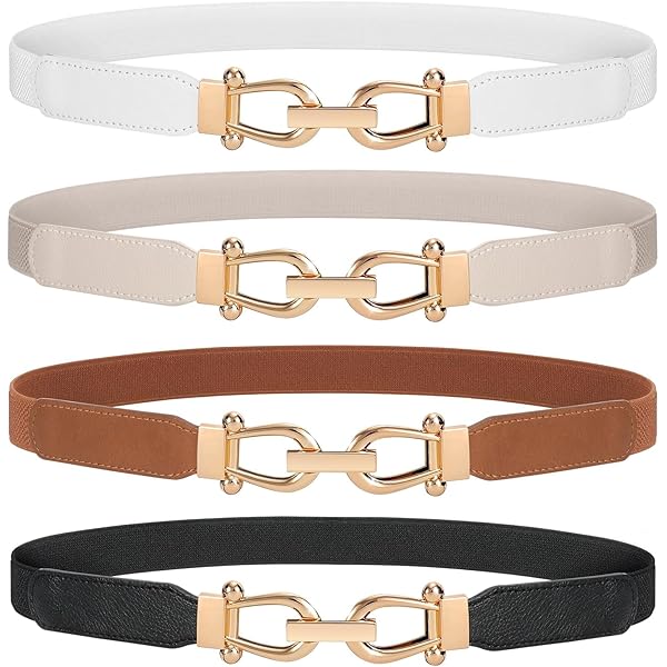 Hailey taupe leren riem – 2 cm breed – Goudkleurige gesp | Kenza Moda