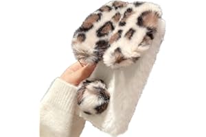 Tivenfezk Nadoli Hase Pelz Hülle für Xiaomi Redmi Note 13 4G,3D Kaninchen Ohr Case Warme Flauschige Plüsch Schutzhülle Handy Schale Tasche Soft Bunny Cover