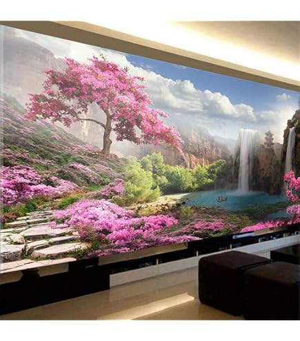 Diamond Painting « Montagnes Et Rivières » 80x30 Cm – Kit Complet 5D, DIY, Paysage - 4