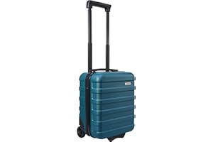 Cabin Max Anodo 24L TwinWheel 40x30x20cm Wizz Air Easyjet Valigia Trolley Cabina Sottosella (Mare infinito, 40 x 30 x 20 2 Ruote)