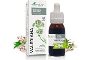 SORIA NATURAL Valeriana extracto natural en gotas - Calma la Ansiedad, el sstrés e insomnio - Ayuda a Dormir y Conciliar el Sueño - Alta concentración y eficacia - 1 Bote de 50ml