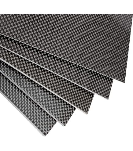Echte Kohlefaserplatte – 1,0 Mm Dick, 200x300 Mm | Mattes Finish, Super Leicht & Steif
