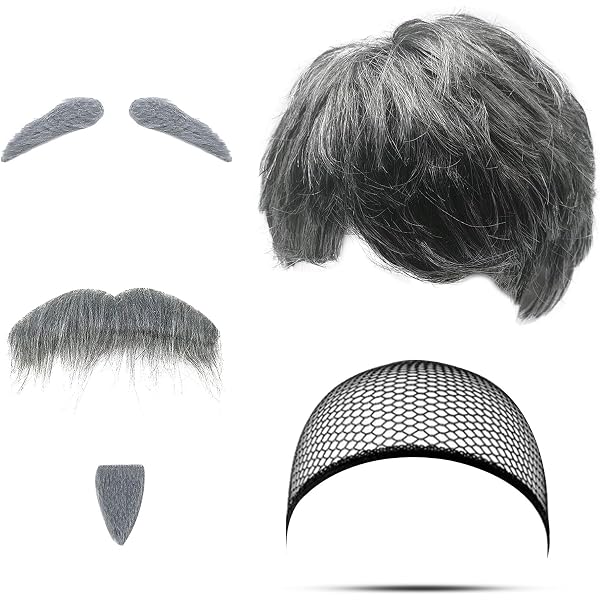 LOOPES Oma Kostüm Set – Inkl. Perücke, Brille, Perlenkette & Mehr | Für Karneval, Halloween & Mottopartys