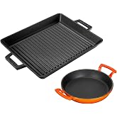 LAVA D&ouml;k&uuml;m Izgara Tava 26x32 &amp; 20 cm Sahan Set - Ger&ccedil;ek Izgara Lezzeti Evde
