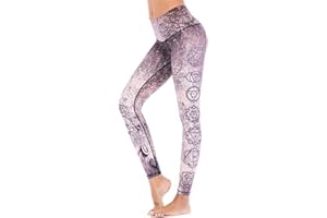Chisportate High Waisted Sustainable Yoga Leggings, Active Tummy Control Super Soft Workout Pants for Women Fitness Running Gym Yoga Wear