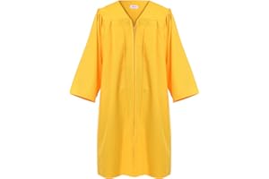 Newrara Unisex Premium Matte Graduation Gown Only