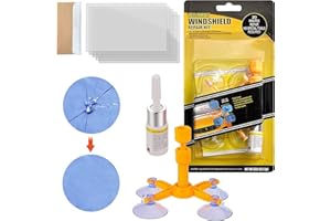 STOOKI Kit de reparación de Parabrisas de Coche Herramienta de reparación de Grietas en Lunas Herramientas para Reparar Parabrisas de Coches Devolver la Vida al Vidrio