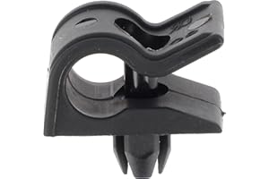 RESTAGRAF Agrafe de Tringle Béquille de Capot pour Véhicules Renault/Nissan, 6-7mm Poinçon, Lot de 15, Noir