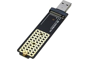 Adaptateur M.2 vers USB, Lecteur de Carte SSD RIITOP M2 vers USB 3.0 Compatible avec Les SSD NVMe (PCI-e) et B + M Key (SATA)