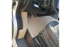 ‎KRAM-TRUCK KRAM-TRUCK Auto Fußmatten Kompatibel mit FIAT Ducato, Peugeot Boxer, Citroen Jumper ab 2007, Hellbeige, Schwamm Kunstleder 1 cm, Hygienezertifikat, Komfortable Bezüge