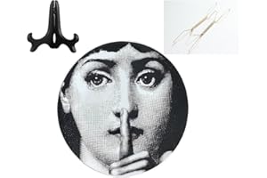 Beccalame Decorative Plates Handmade Ceramic Ornament for Home&Office Wall Decors (with Hanger) (F9)