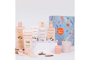 EVOLUDERM – Coffret Cadeau Corps & Cheveux Délice de Karité – 5 produits + Gant Offert – Origine Naturelle - Végan – Made in France - Idéal cadeau Noël, Anniversaire, Fête des Mères (Spring)